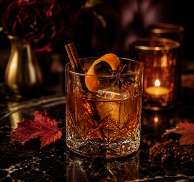 Spiced cocktail for the Fall Singles Night Mixer